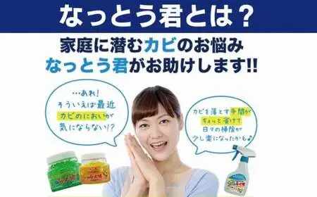 カビ消臭なっとう君（浴室洗面所用）3点セット　072-007