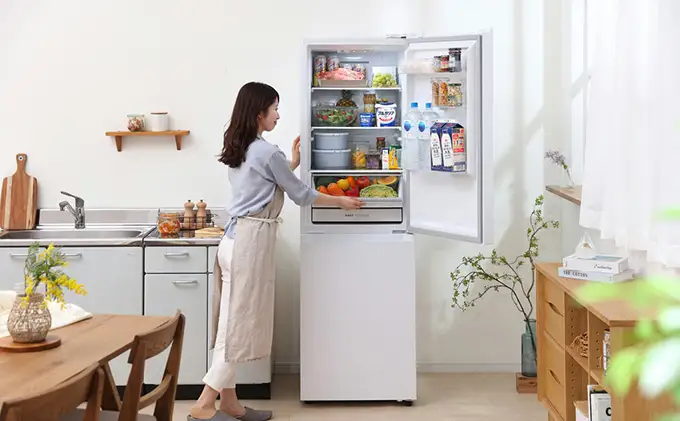 ファン式冷蔵庫 274L IRSN-27A-W ホワイト 冷凍冷蔵庫 冷蔵庫 冷凍庫 2