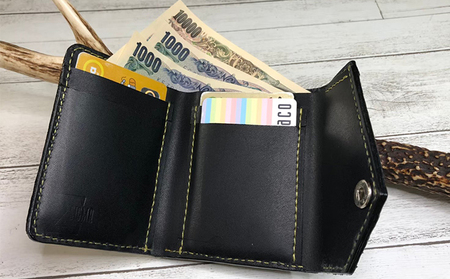 パイソン（ニシキヘビ）と牛革のミニ財布 ファッション小物 小型財布 蛇革  ブルー