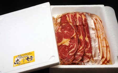 『定期便』老舗焼肉店の焼肉セット国産牛ロース300g道産豚バラ400g全2回＜酒仙合縁 百将＞ 森町 牛肉 ロース 豚肉 バラ 焼肉 タレ 味付け 北海道牛 北海道産 セット ふるさと納税 北海道 mr1-0325