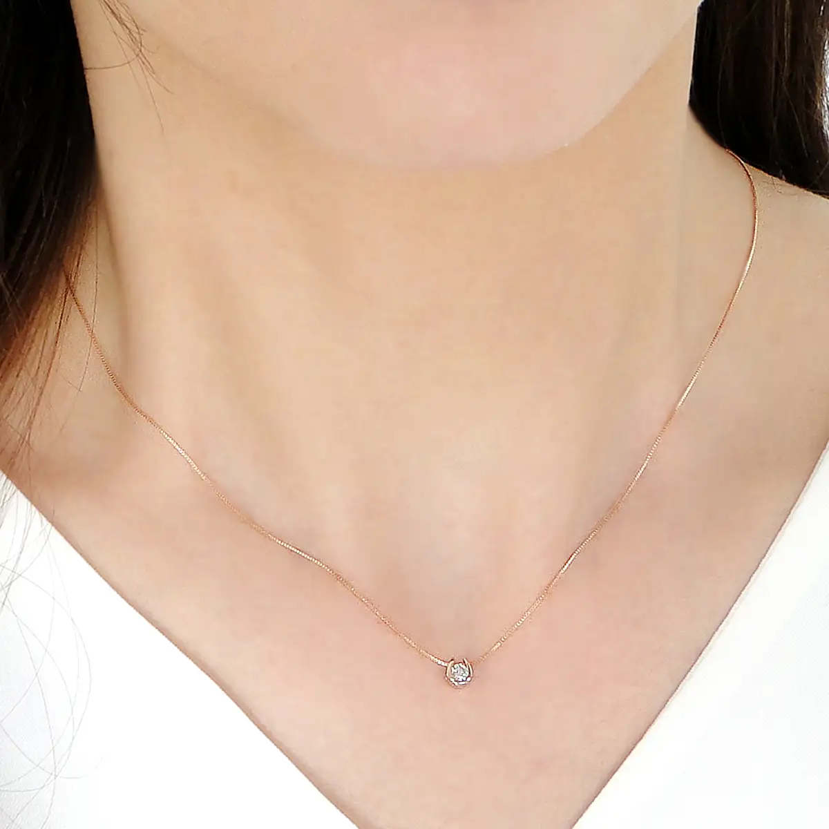 K18PG　ダイヤ(H&C)　ペンダント　321830