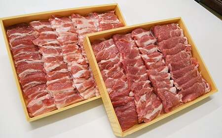 『定期便』森町駒ヶ岳ポーク焼肉セット 計1.8kg全2回＜道産ネットミツハシ＞ 森町 豚肉 ロース バラ 焼肉 セット ふるさと納税 北海道 mr1-0022