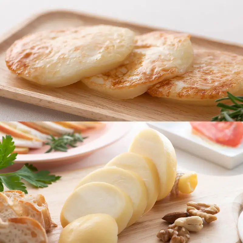 カチョカバロ 2種 詰め合わせ ／ チーズ とろける おつまみ カプレーゼ モッツァレラ パン ワイン スライス 食べ比べ あわら [aw054-a002]