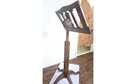 譜面台 中心高さ70cm（木工品・オークまたは欅〈けやき〉）【配送不可：北海道・沖縄・離島】 雑貨 日用品 インテリア 工芸品 