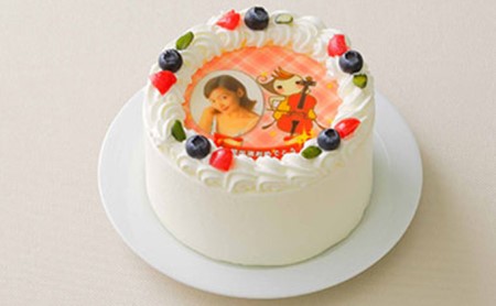 写真ケーキ4号サイズ 引換券 チケット 