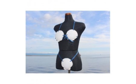 「ホタテ水着 上下セット」と「漁師カード マダム・ムチュリーホタテ水着version 1枚」