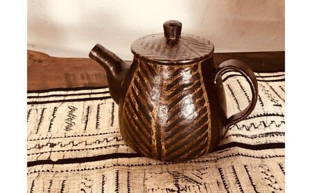 ＜南陶窯＞コーヒードリッパーセット【灰釉・線紋】 ☆ 陶器 やちむん 沖縄 伝統工芸品 珈琲 週末の楽しみ オシャレ コレクション アジアンテイスト ポット 新生活