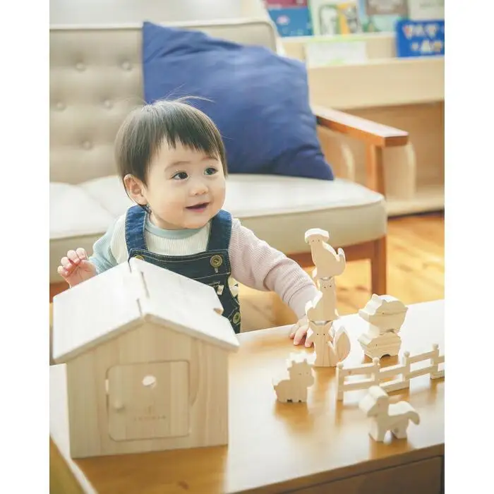 桧のおもちゃ　アイコニー　いきものセット IKONIH　Creatures Set