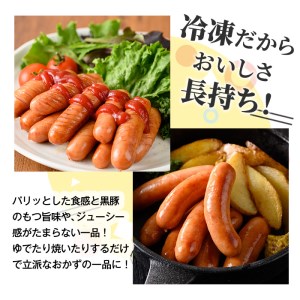 【訳あり】鹿児島県産 黒豚 あらびきウインナー 1.5kg（500g×3P）【00-008-11】