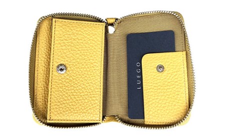 LUEGO Carino カリーノ ジャバラカードケース／マスタード F2Y-2480