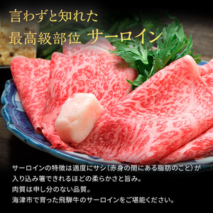 岐阜県海津市産 飛騨牛サーロイン すき焼き・しゃぶしゃぶ用500g 牛肉 お肉 