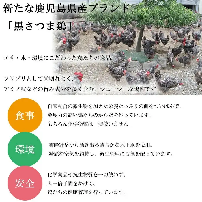 鹿児島県産3種の鶏タタキセット約800g【00-038-03】