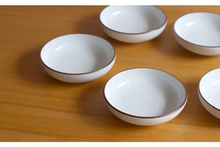 【白山陶器】【定番のシリーズ】白磁千段3.0深皿 5枚セット 食器 皿 【波佐見焼】[TA117] 波佐見焼