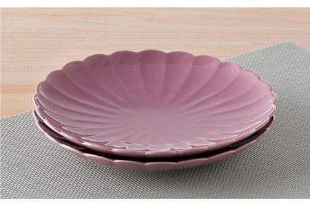 【波佐見焼】RINKA 21.5cm プレート 2枚セット ピンク 食器 皿 【長十郎窯】 [AE33] 波佐見焼