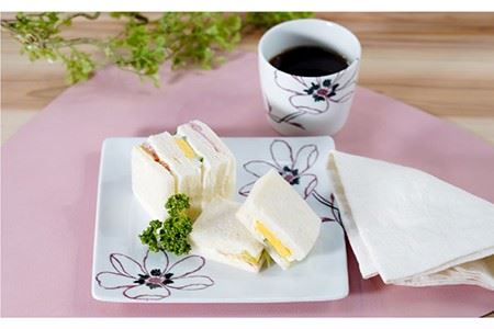 【波佐見焼】アネモネ プレート そばちょこ くつろぎセット ペア 食器 皿 【団陶器】 [PB64] 波佐見焼