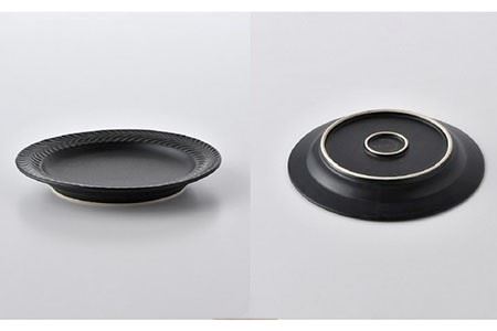 【波佐見焼】Rosemary マグカップ・ プレート 4点セット（アイボリー・ブラック） スープマグ 小皿 ケーキ皿 食器 皿 【トーエー】 [QC47] 波佐見焼