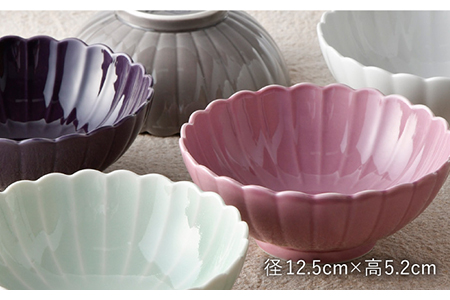 【陶器市特集】【波佐見焼】RINKA ボウル 5色セット 食器 皿 【長十郎窯】 [AE38] 波佐見焼