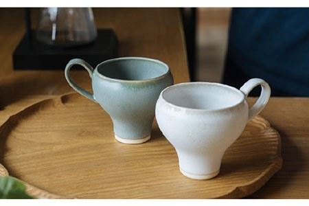 【波佐見焼】コーヒーのためのカップ コーヒーカップ tall (ホワイト・グリーン) 2色セット 食器 皿 【イロドリ】 [KE20] 波佐見焼