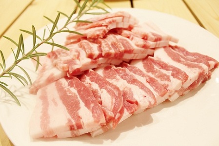 【京丹波高原豚】 豚バラ 焼肉用 1kg 【豚肉】 [010TN004]