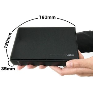【068-03】ロジテック HDD 2TB USB3.1(Gen1) / USB3.0 国産 TV録画 省エネ静音 外付け ハードディスク【LHD-EN2000U3WS】