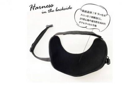 【中型犬用】ハーネス　コーデュラ×本牛革(ネイビー×ブラウン革)◇