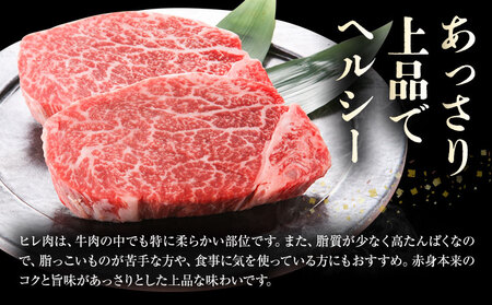 旭志牛 ヒレステーキD 合計360g 180g×2枚 有限会社旭志村ふれあいセンター 《90日以内に出荷予定(土日祝除く)》ヒレ 牛肉 肉 和牛 ステーキ ブランド牛 国産 九州産 熊本県産 菊池市産 旭志産 冷凍 送料無料