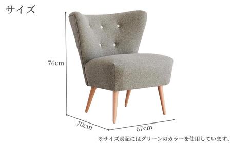 完成品】【開梱・設置】1人掛けソファ ソファー：Elena エレーナ1P