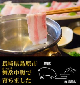 BF198 食べて元気に！「舞豚」しゃぶしゃぶ用ロース・バラ 200g 4パック 計800g [ 長崎県 島原市 ]