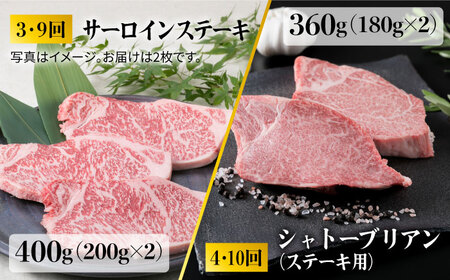 【全12回定期便】 糸島 黒毛和牛 食べ比べ セット 2人前 約 5.7 kg【月1回】 糸島市/糸島ミートデリ工房 [ACA111] 定期便 肉 ランプ シャトーブリアン サーロイン