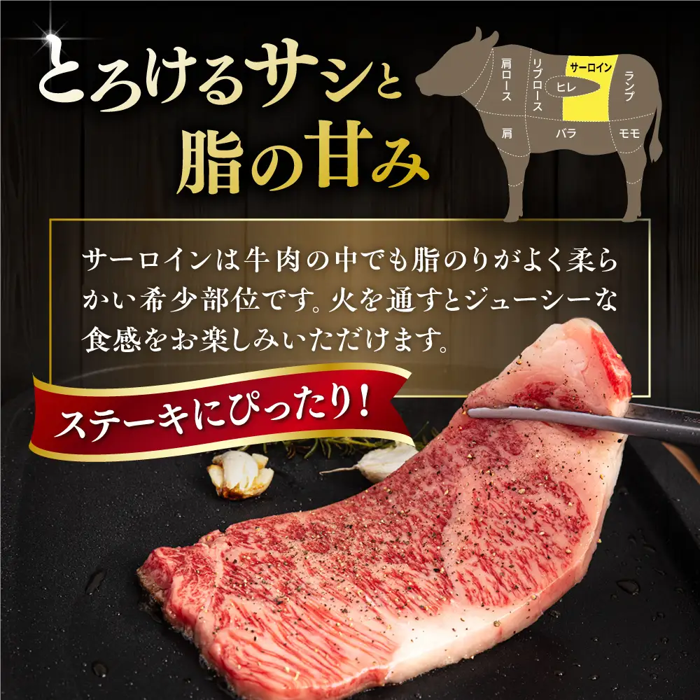 博多和牛 サーロイン ステーキ 200g×3枚《糸島》【ヒサダヤフーズ】[AIA001] ステーキ