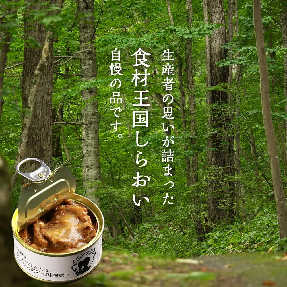 ハンター女子のジビエ エゾシカ肉の味噌煮 6缶セット