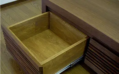 【HARKI テレビボード 180cm】 ウォールナット オイルフィニッシュ リモコン対応 無垢材のルーバー扉が印象的なテレビボード 家具 テレビ台 テレビボード TVボード AVボード 棚 リビングボード サイドボード ローボード MUFactory