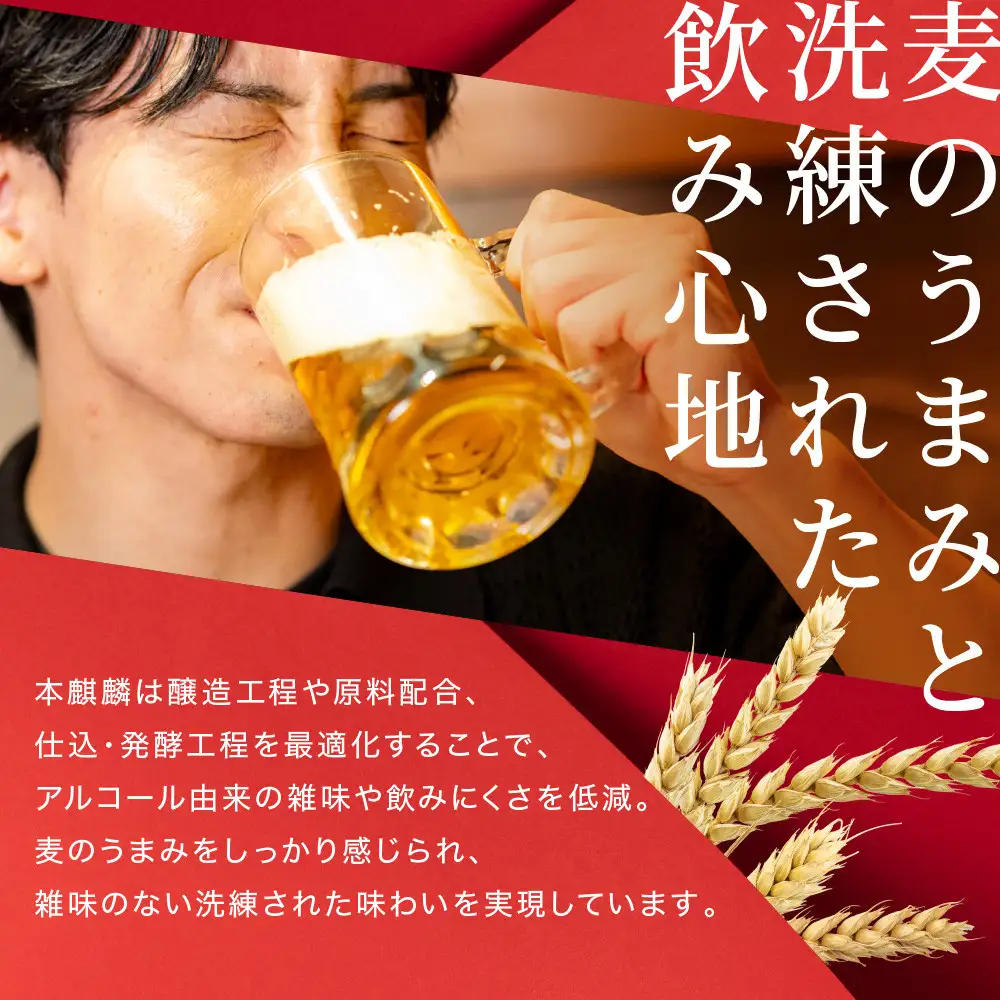 キリン 本麒麟350mL缶　2ケース（24本×2）　神戸工場