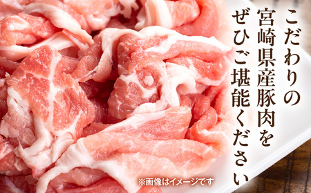 豚肉 宮崎県産 こま切れ 1kg 豚肉[200g×5P]