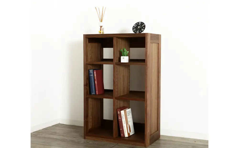 大川家具 ファイン 60cm ブックシェルフ 高さ95cm 天然木ウォールナット