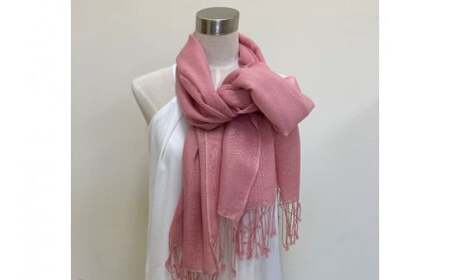 ウージ染め花穂ストール～ウール～ （AI028）