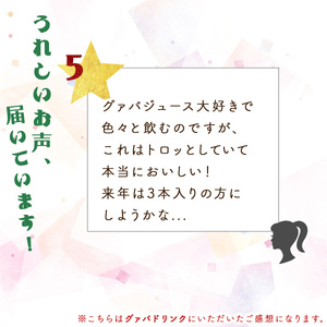 【定期便・全3回】驚きの果実感！グァバ・パッションフルーツドリンク２本セット(各720ml)×3回_K021-T004
