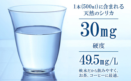 なめらかつややかしっとり天然水 500ml 合計48本 24本×2ケース 株式会社サンコー熊本営業所《30日以内に出荷予定(土日祝除く)》天然水 軟水 鉱水 シリカ水 飲料水 ミネラルウォーター ペットボトル 熊本県 菊池市 送料無料