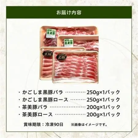 かごしま黒豚・茶美豚のしゃぶしゃぶ食べ比べセット【配送不可地域：離島】【1185975】