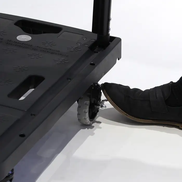 花岡車輌 車輪もたためる台車 フラットカート 軽量 コンパクト ブラック F-CART2 No.189
