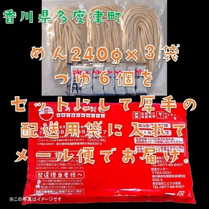 本場讃岐純生うどんセット6人前 つゆ付き「さぬきの夢」使用【L-32】