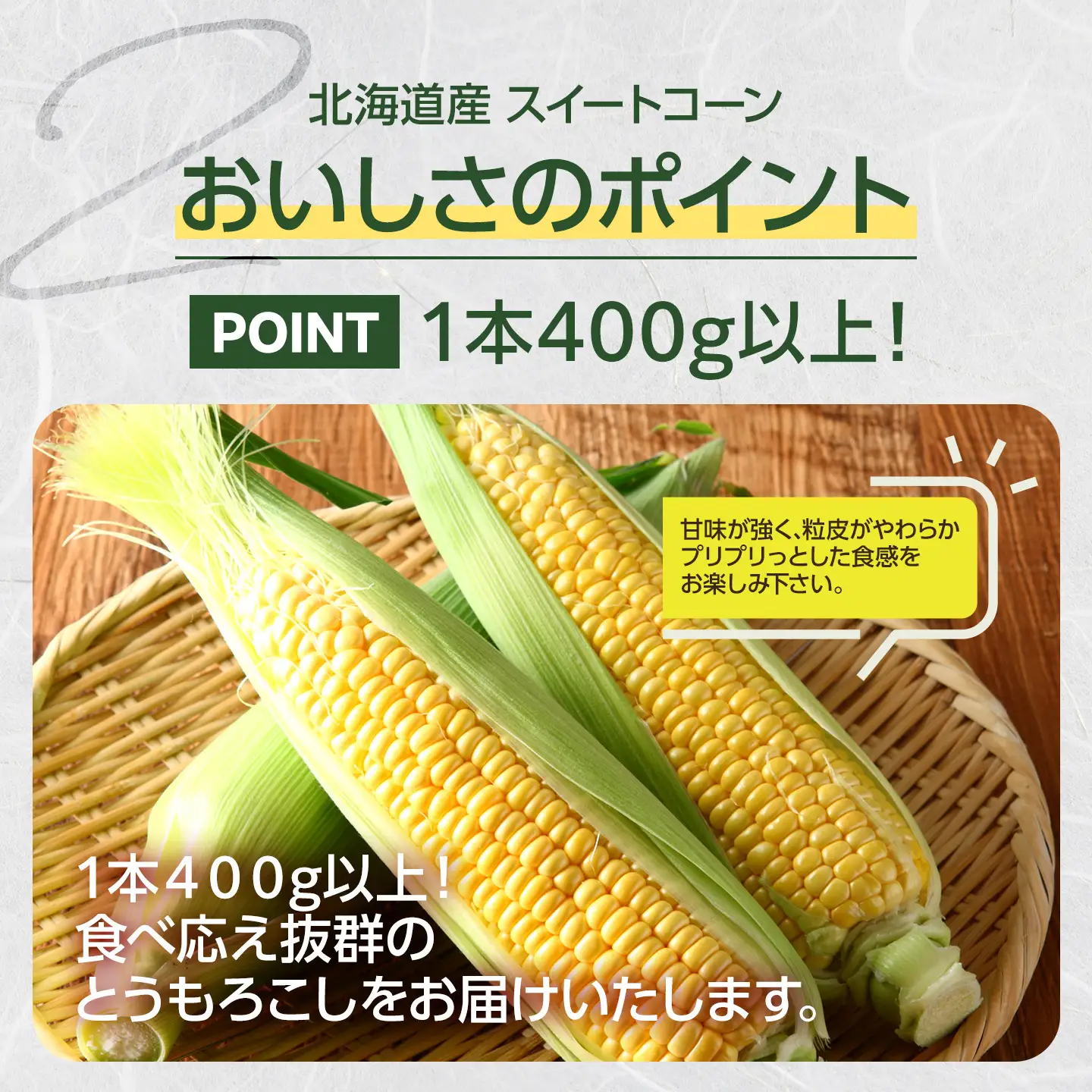 【2026年発送】【先行予約】【数量限定】北海道産スイートコーン　１０本入　 ｜ コーン