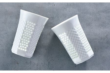 【波佐見焼】水晶プレミアム レリーフ タンブラー 2個セット 食器 皿 【丹心窯】 [AB39]  波佐見焼