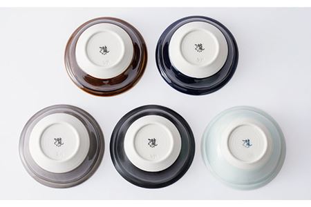【波佐見焼】リム 小鉢 ボウル 5colors 5枚セット 食器 皿 【一龍陶苑】 [CC60]  波佐見焼