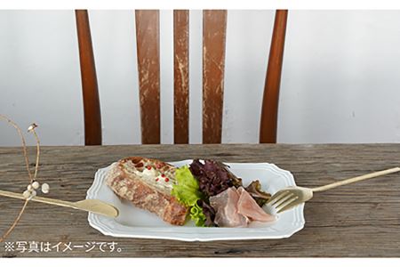 【波佐見焼】RINKA 角 プレート (ホワイト)ペアセット(4点) 食器 皿 【藍染窯】 [JC69]  波佐見焼