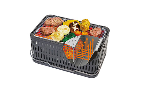 熱くなりにくい 少煙シチリン バーベキュー用品 アウトドア用品 キャンプ用品 卓上七輪 少煙七輪　[グリーンライフ]【016P057】