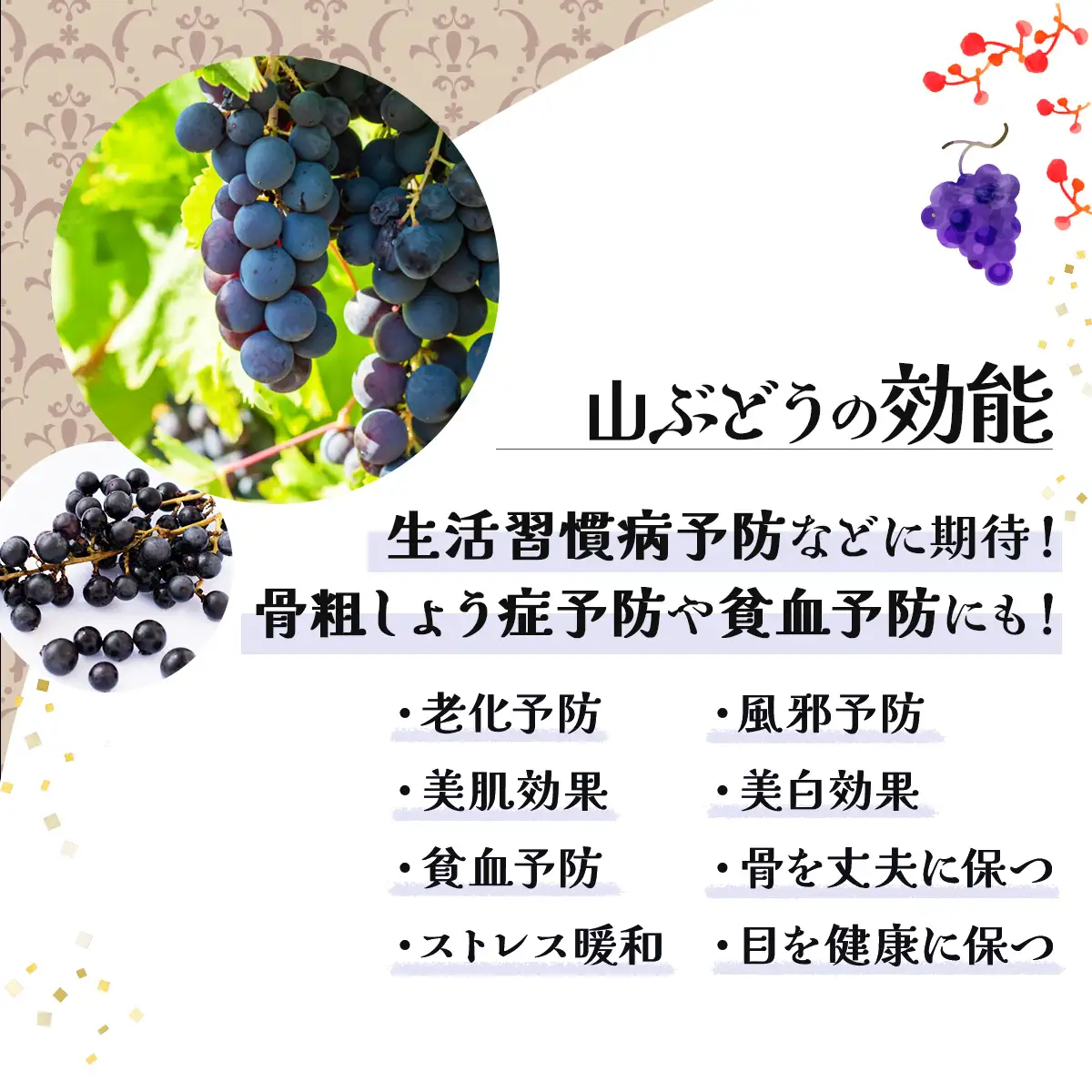 七戸山ぶどうワイン　720ml×１本　【完熟 葡萄 ブドウ 山ぶどう ワイン 甘口ワイン 無添加  青森県 贈り物 贈答 ギフト プレゼント 美容 健康 生活習慣病予防 骨粗しょう症予防 貧血予防 【02402-0153】