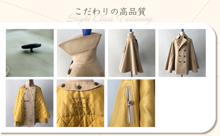 The Trench　トレンチコート　子供用＜カーキ＞　【子供用 トレンチコート コート 撥水性 汚れ防止 ギャバジン ライナー付き 水牛ボタン 職人 手作業 １着１着お仕立 青森県 贈り物 贈答 ギフト プレゼント 】  【02402-0165】