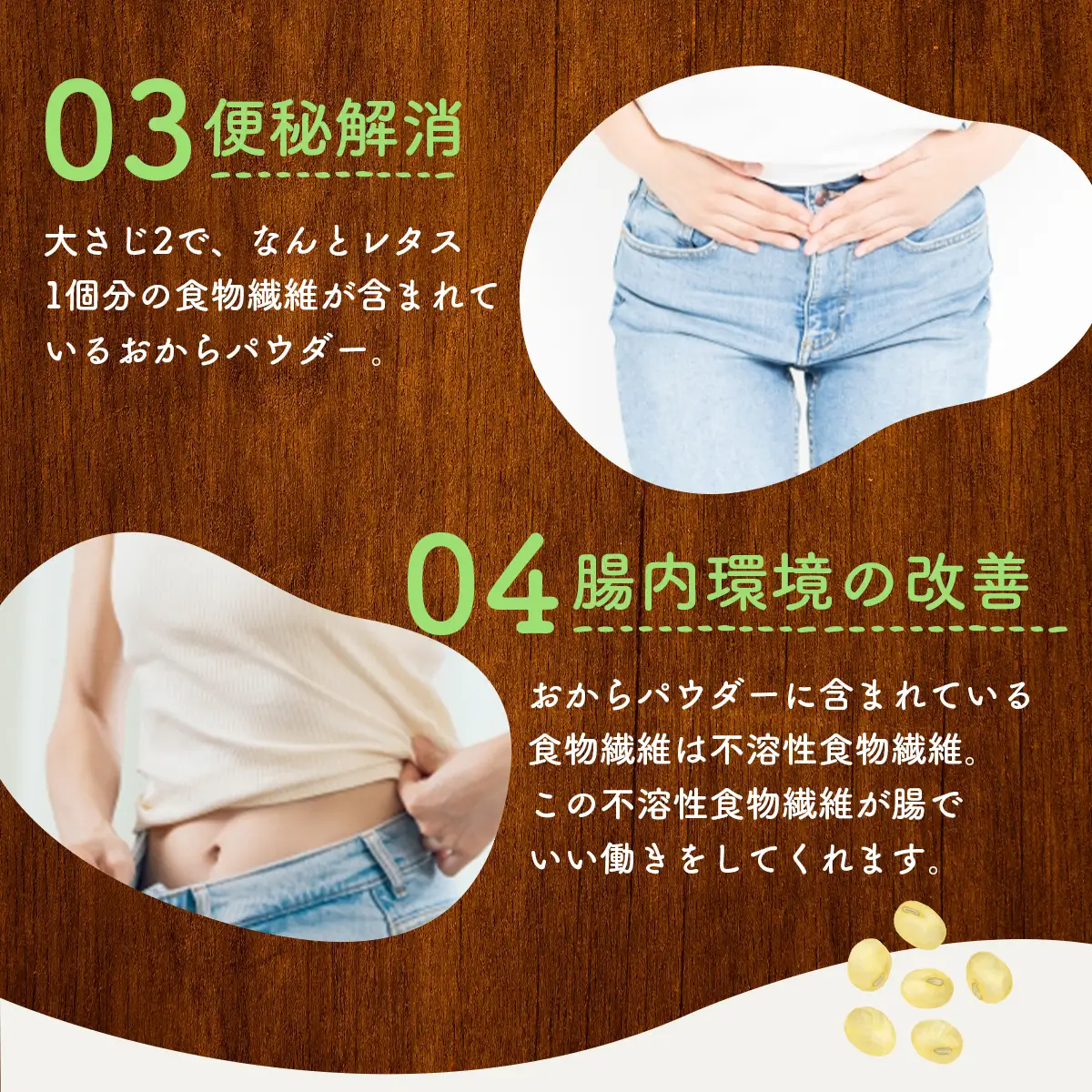 国産おからパウダー　80g×10パック 【おから おからパウダー 健康 美容 国産大豆 国産 青森県産大豆 青森県産 青森県 七戸町】　【02402-0164】