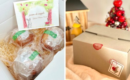【先行予約】りんご飴「ぽっぷる」( 3個 ) りんご農家が贈るりんご飴 | 林檎あめ りんご飴 りんごあめ フルーツ アップル 送料無料 ※2026年9月上旬頃～発送